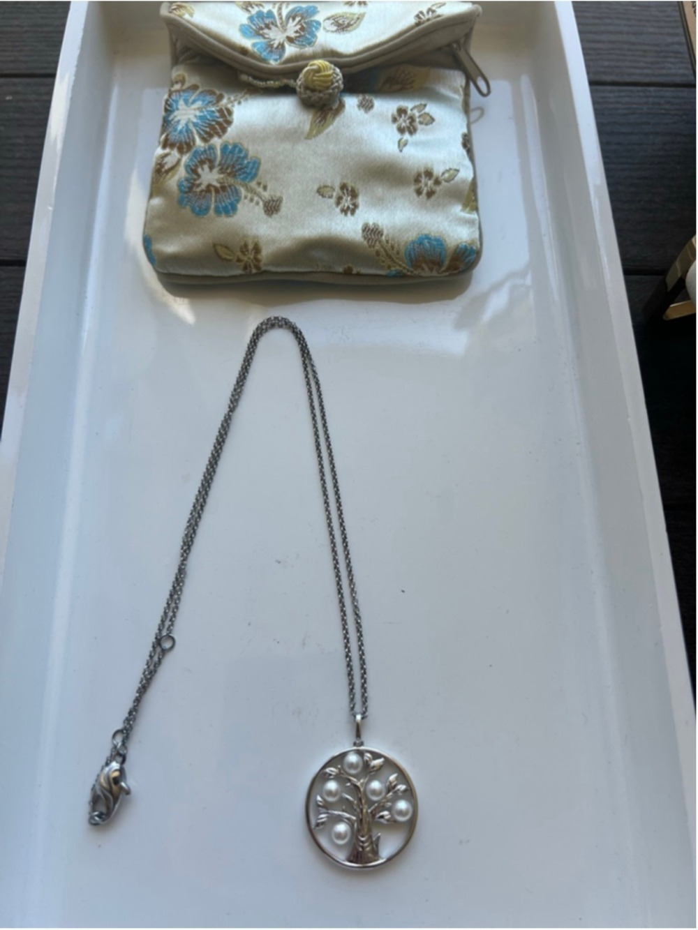 Honora Sterling Silver Tree of Life Pearl Necklace
